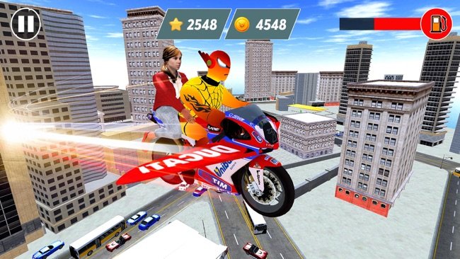 蜘蛛英雄自行车飞行游戏苹果版